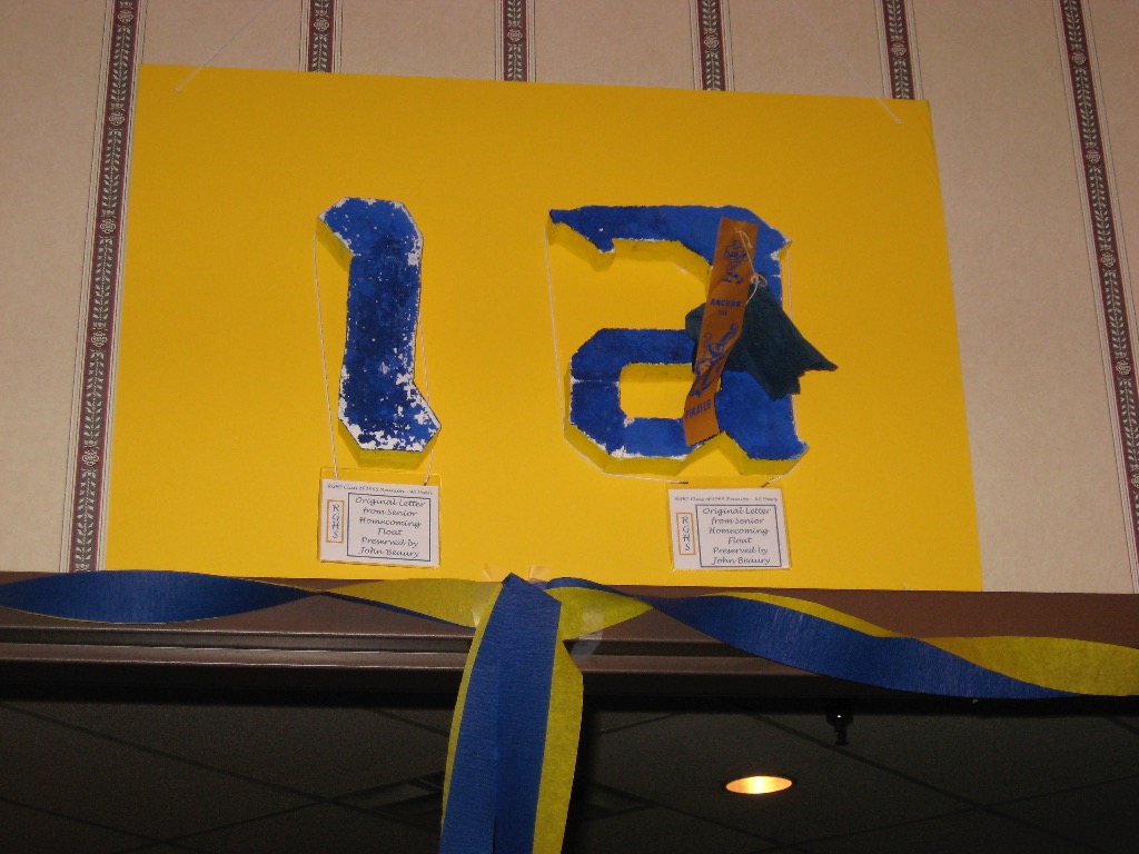Letters from Original Senior Homecoming Float - Preserved by John Beaury