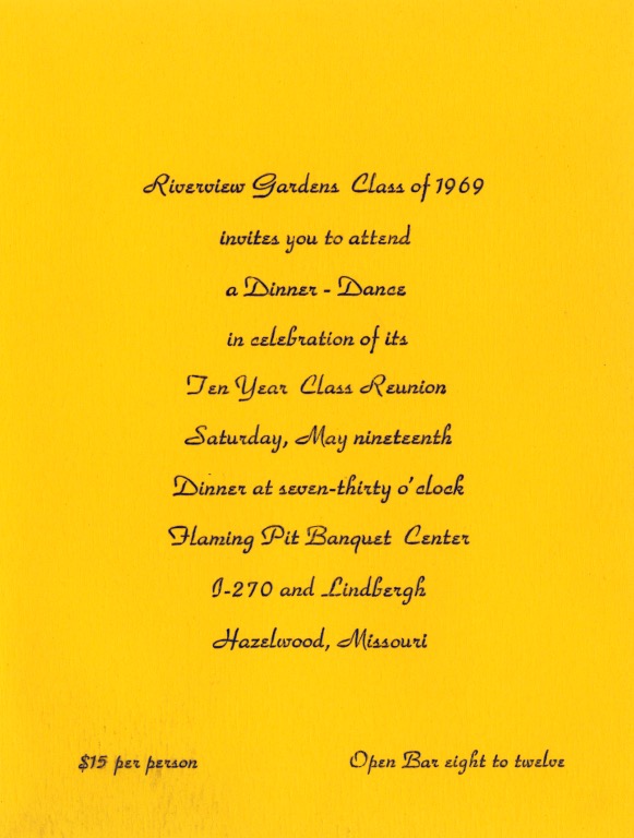 1979 Reunion Invitation