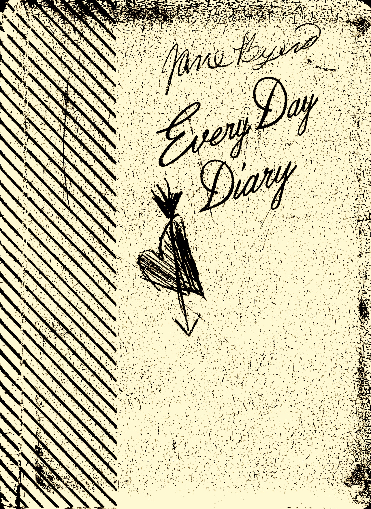 Front Cover of Jane's sixth grade diary. 