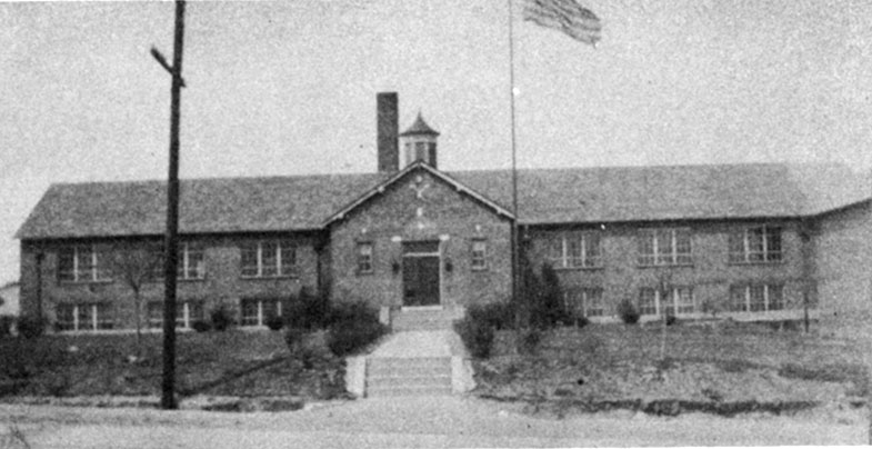 Science Hill School on the north side of Chambers Road (then called Gibson Road) east of Bellefontaine Road - constructed in 1926. RIVUGA 1932.  