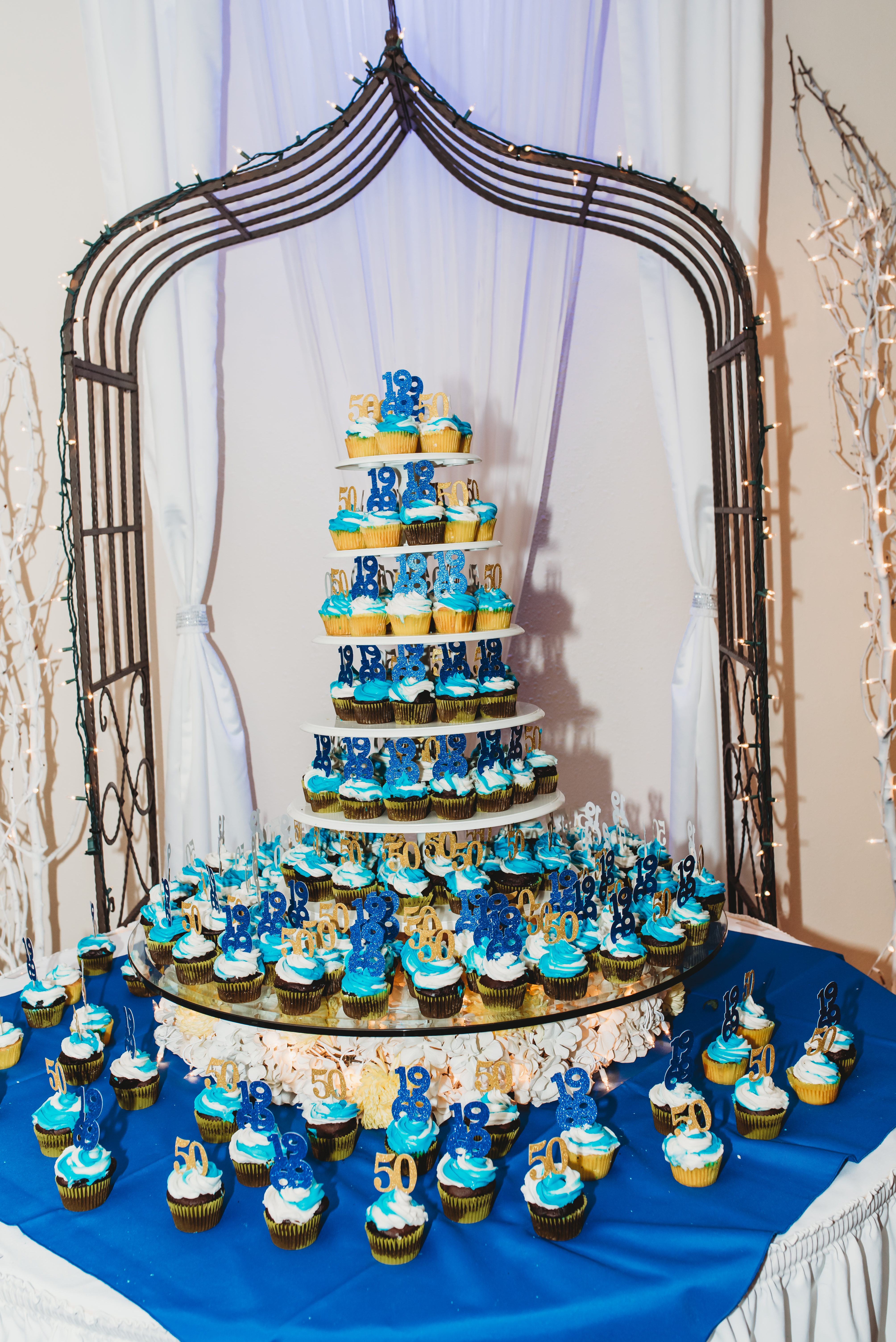 CUPCAKE DISPLAY by Karen Clubb,  Our Favorite Pastry Chef!
