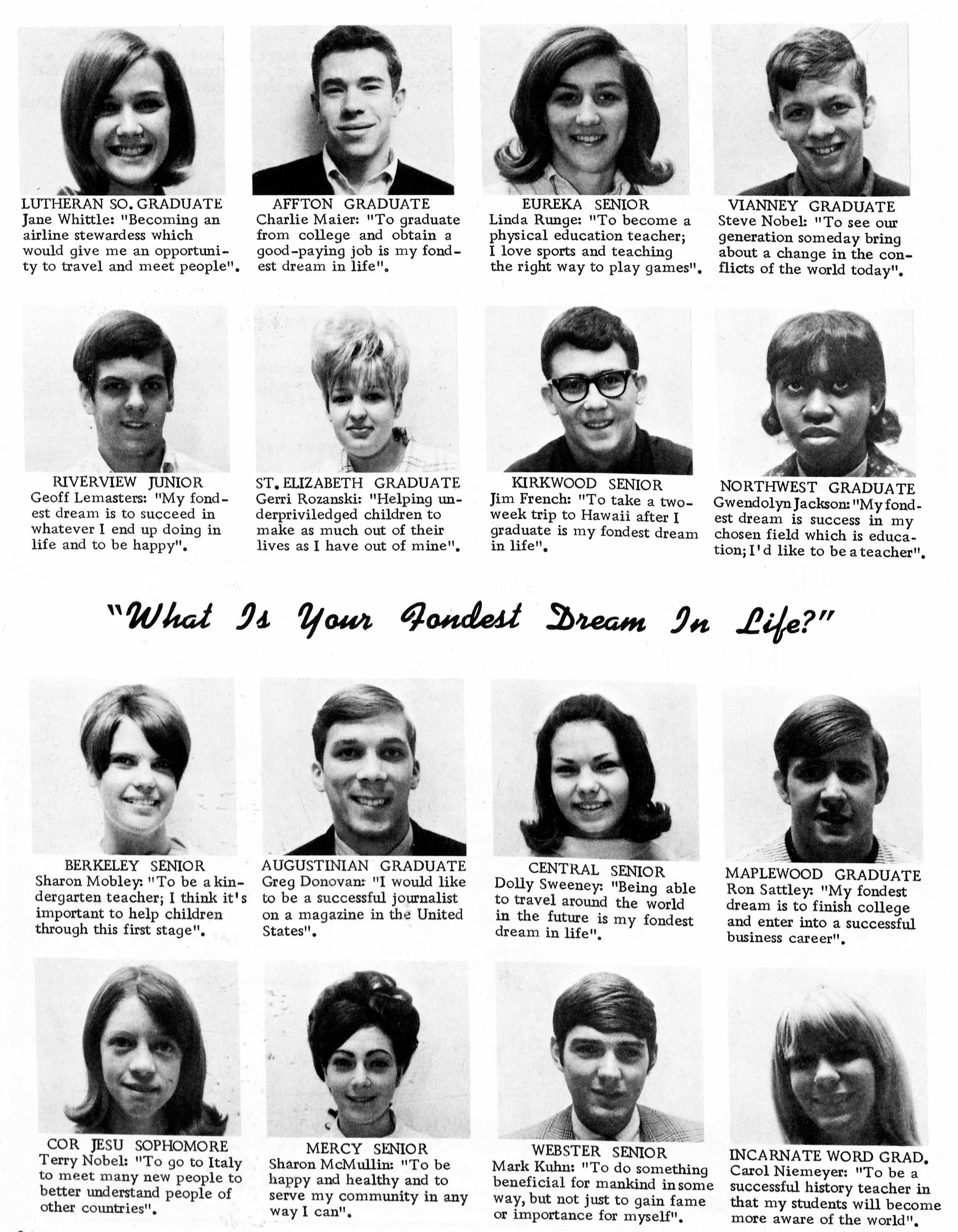 RGHS JUNIOR (Class of 1970) Geoff LeMasters answered the Question, 