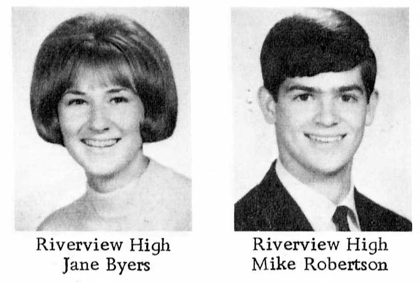 Jane Byers and Mike Robertson: RGHS Prom Magazine Reporters, 1968-69; PROM MAGAZINE OCTOBER 1968