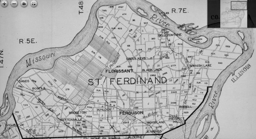 St. Ferdinand Township Map. 