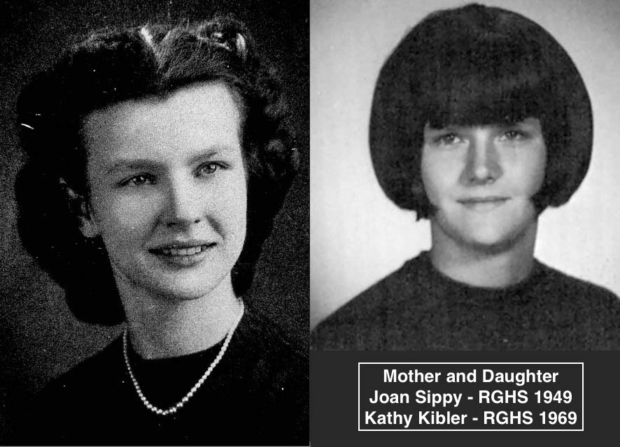 Mother and Daughter: Joan Sippy (RGHS 1949) and Kathy  Kibler (RGHS 1969)