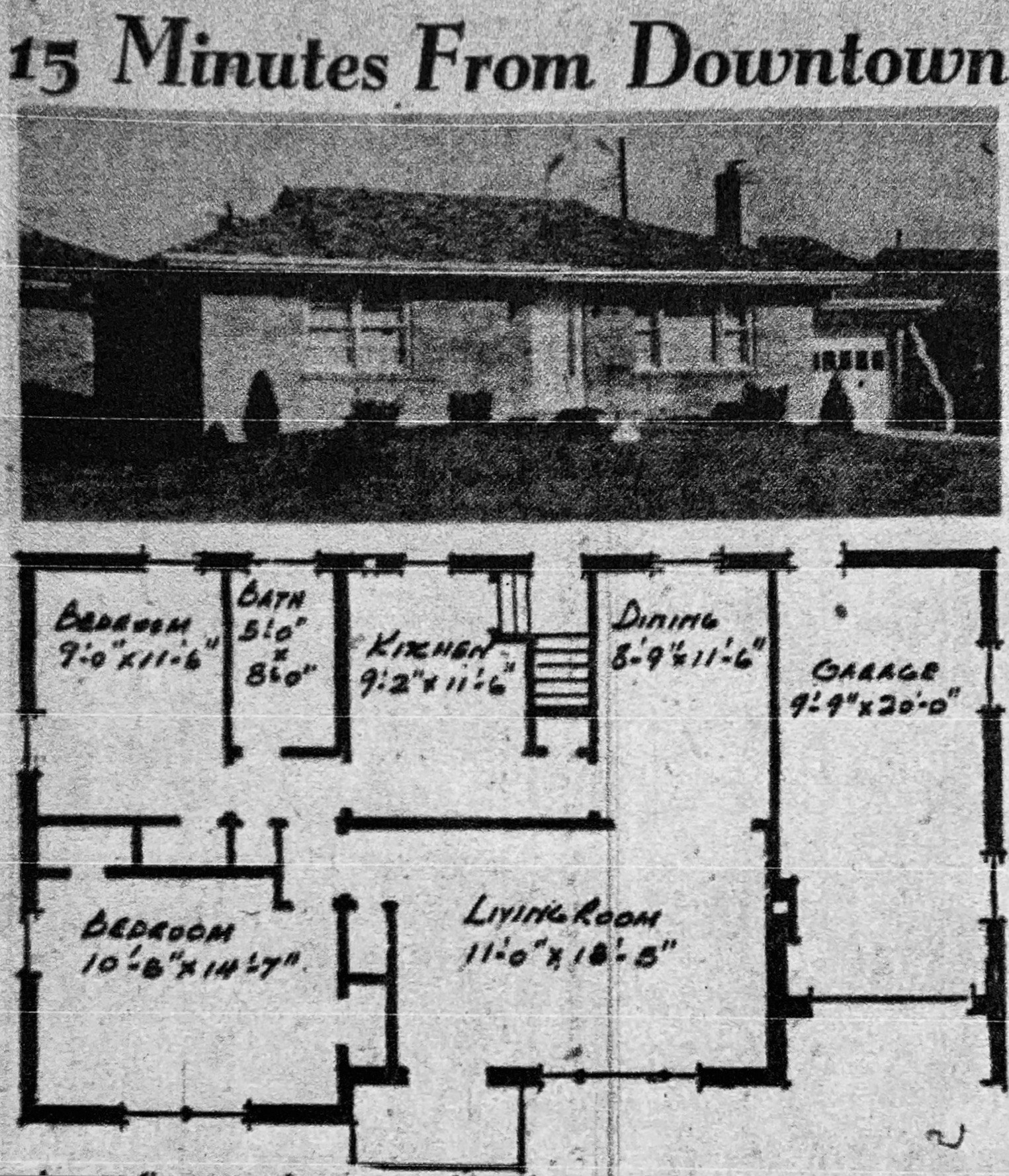 HATHAWAY HILLS: 2 Bedroom Floor Plan. 