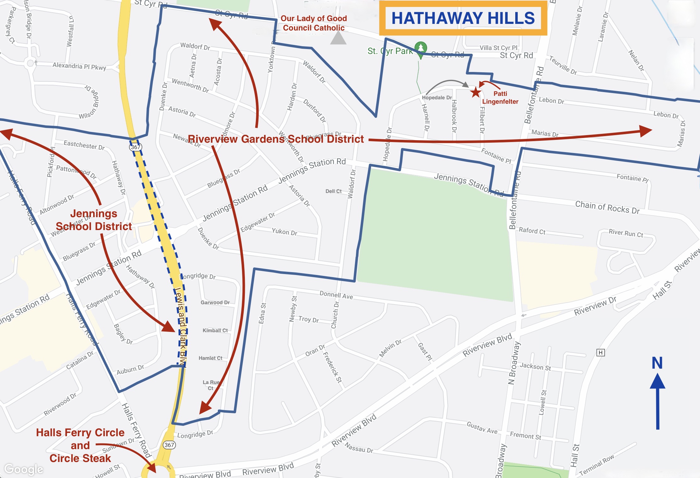 HATHAWAY HILLS SUBDIVISION MAP 