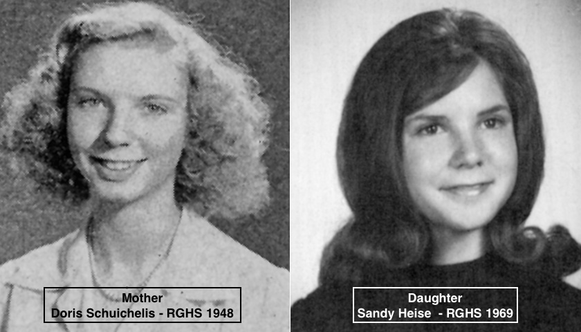 Mother and Daughter: Doris Schuichelis (RGHS 1948) and Sandy Heise (RGHS 1969)