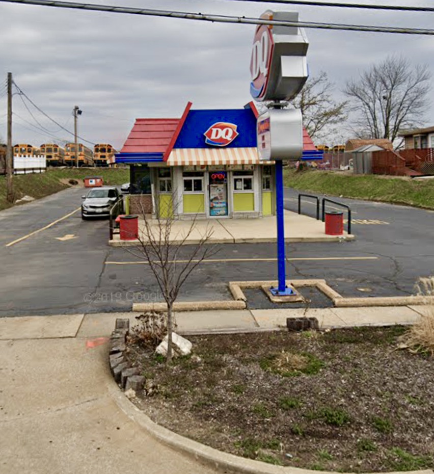 DAIRY QUEEN ON BELLEFONTAINE ROAD NEAR INTERSECTION WITH CHAMBERS ROAD. Still going strong! 