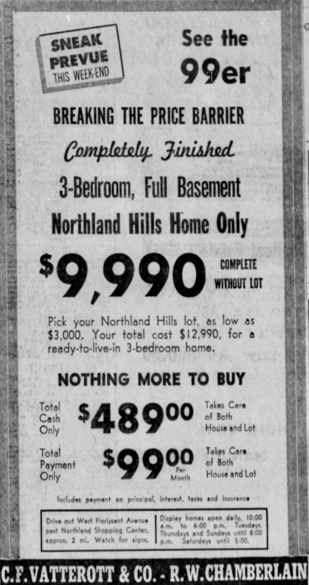 Northland Hills promotional ad for 