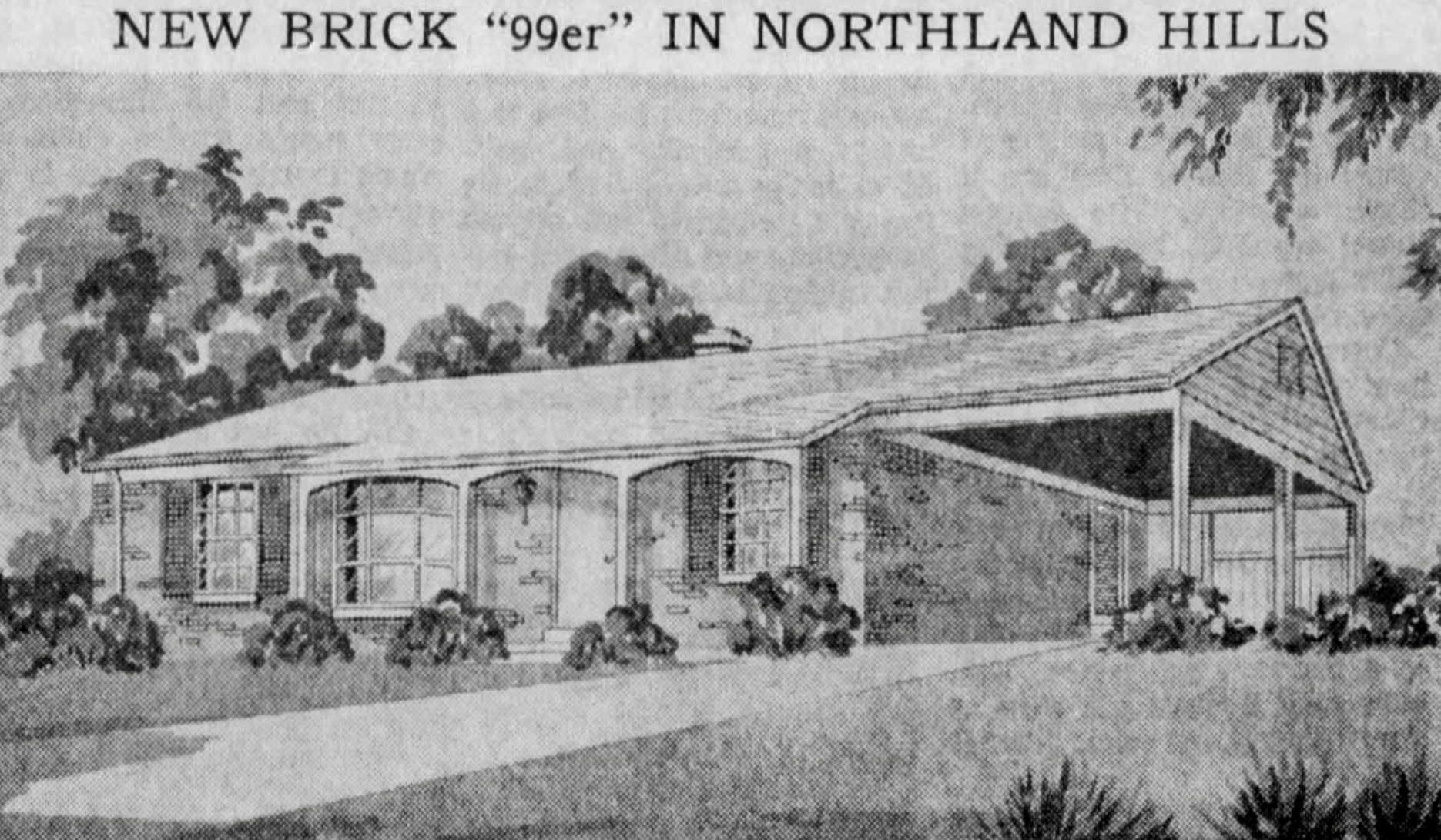 Northland Hills promotional ad for new brick 