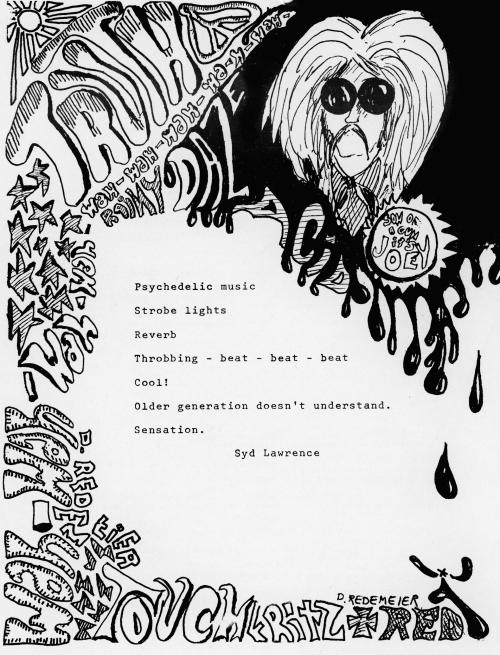 Artist: Don Redemeier; Poem: Syd Lawrence; Published in Spectrum--Spring 1969