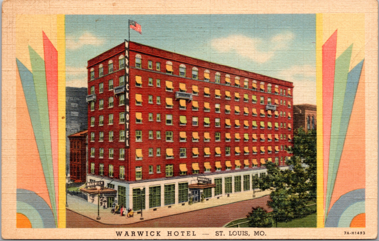 Picture Postcard of the Warwick Hotel